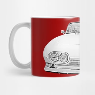 Reliant Scimitar 1960s British classic car monochrome Mug